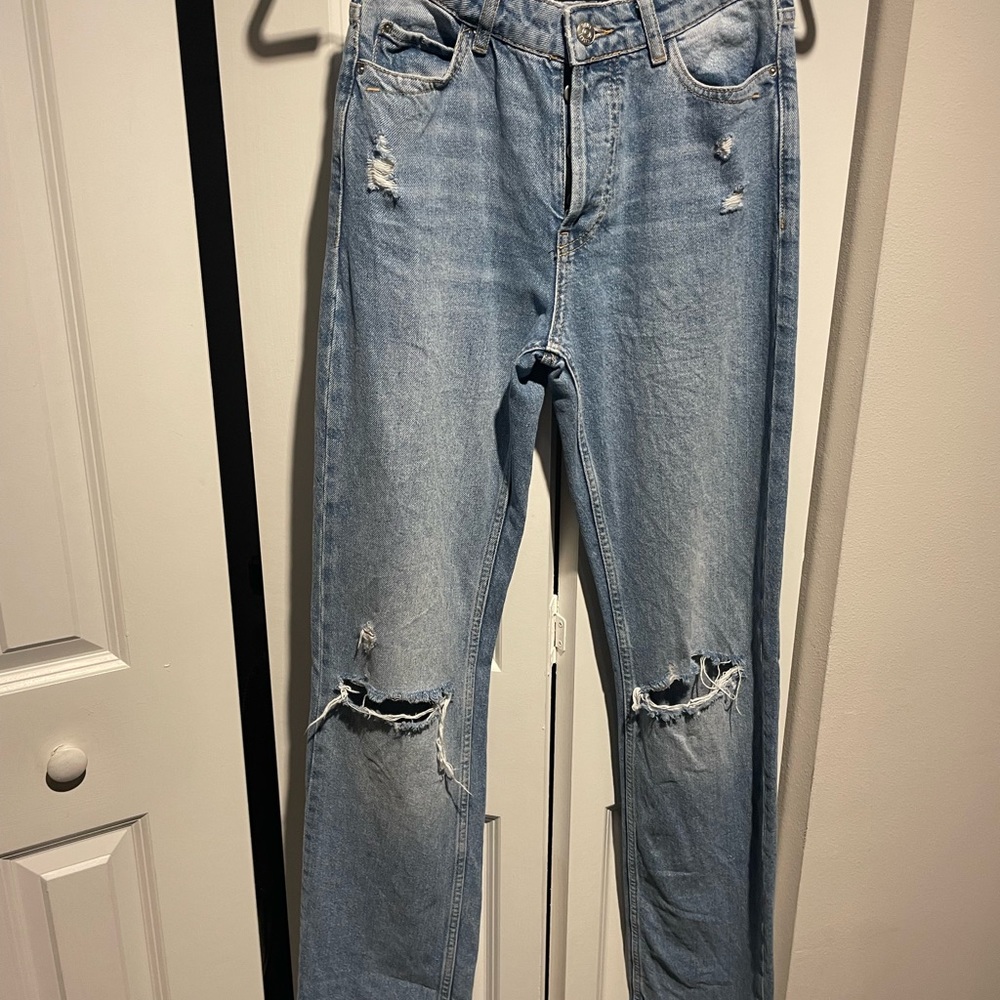Straight leg jeans